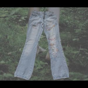 👖EMBROIDERED Y2K JEANS
